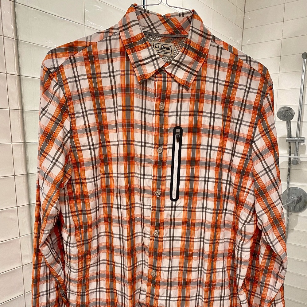 Men's LL Bean Cool Weave Shirt (Medium)